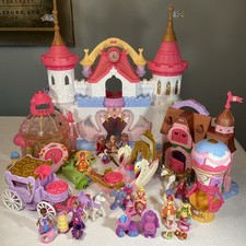 Fisher-Price Imaginext Preciosos Lugares Flor de Cisne Palacio Carruaje Barco Establo