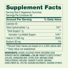 Spring Valley Vitamin C Max, Orange Flavor, 500 mg, 120 Vegetarian Gummies