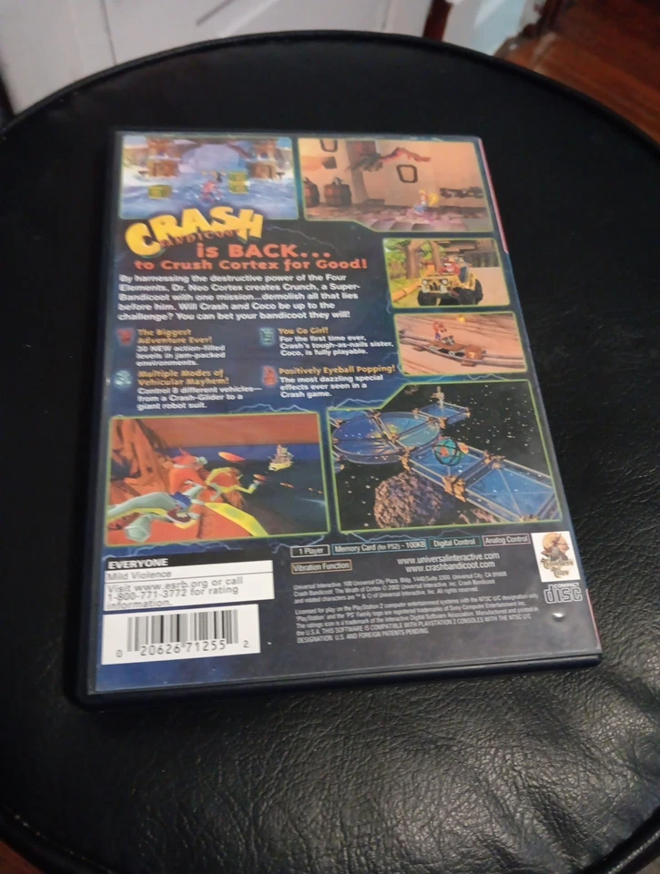 Crash Bandicoot: The Wrath of Cortex Sony PlayStation 2, 2002, Complete CIB - Image 2 of 4