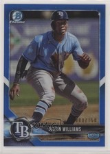 2018 Bowman Chrome Prospects Blue Refractor 80/150 Justin Williams #BCP231 a6i