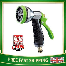 Draper Garden Hose Watering 7 Pattern Jet Spray Gun with Aluminium Body 25342