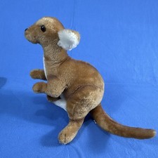 Kangaroo Plush Stuffed Animal w/ Baby Joey Brown  White Small 6-14 in 1973