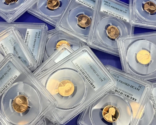 🔥  Lincoln 1c Proof Coins - PCGS ONLY PR69RD DCAM Graded Honest Abe Cents R98
