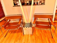 Set di sedie Knoll Wassily di Marcel Breuer marrone originale B3