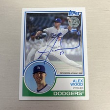 2018 Topps - 1983 Topps Design Autographs Alex Wood #83A-AW (AU)