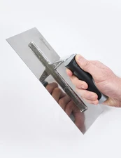 Professional Stainless Steel Plastering & Finishing Trowel – 11" x 4.5" with Sof