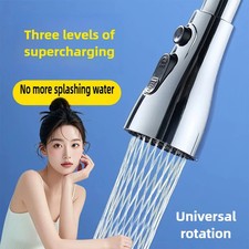 1 Piece Stylish Chrome Kitchen Faucet, 360  Rotatable, Splash-proof Nozzle - Eas