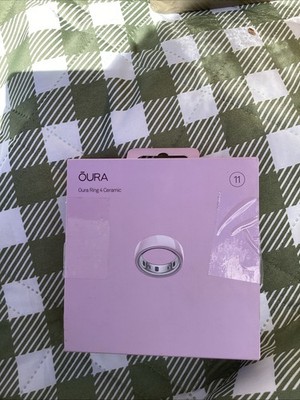 OURA Ring GEN 4 Ceramic Petal / Rose Smart Ring Size 11 - Open Box