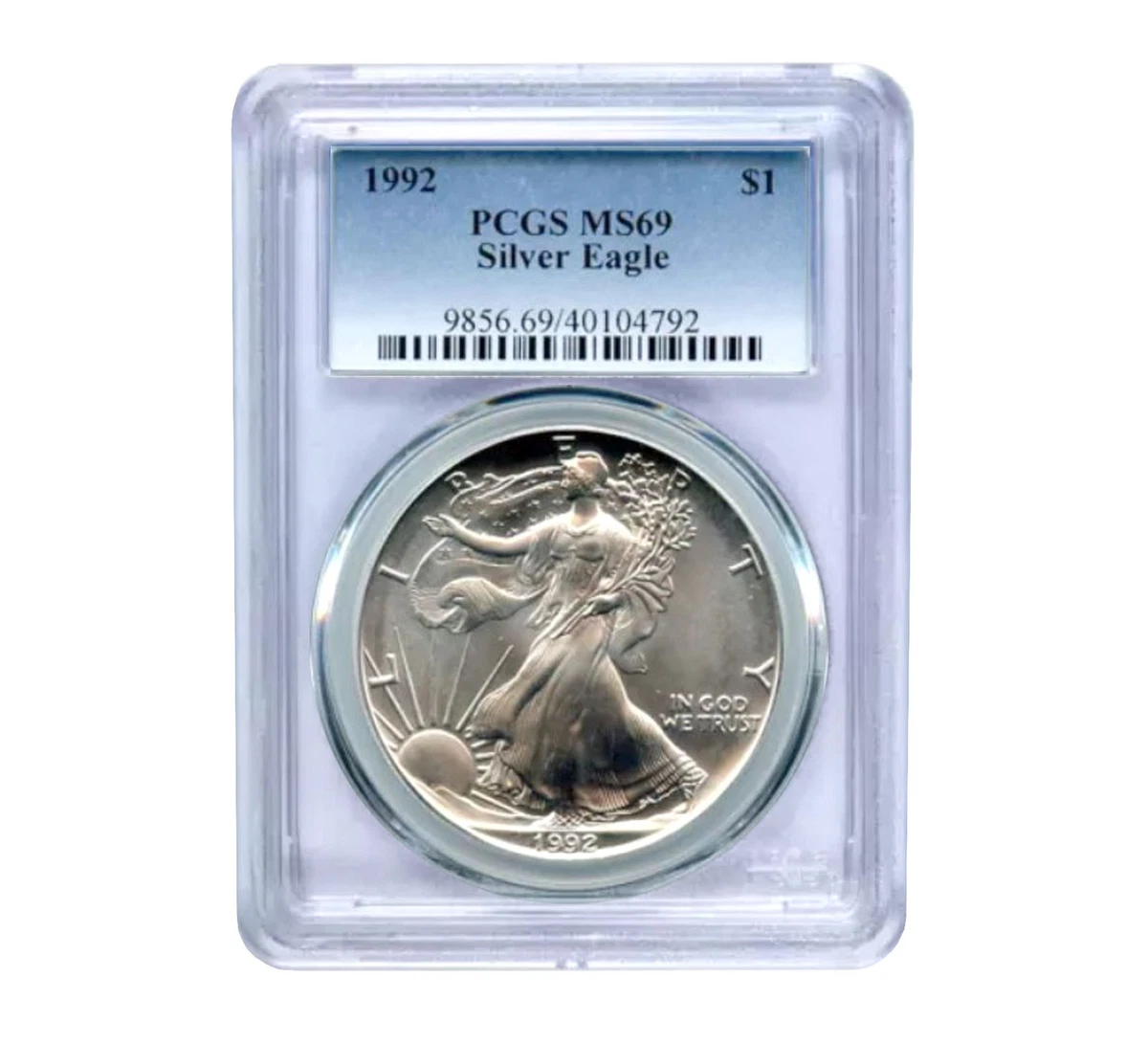 American Eagle MS 69 Graded 1992 Silver Bullion Coins for sale | eBay