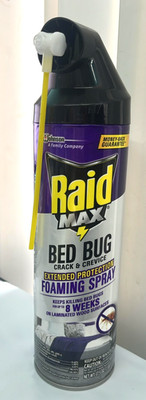 Raid Max Bed Bug Crack And Crevice Foaming Spray 17.5 oz