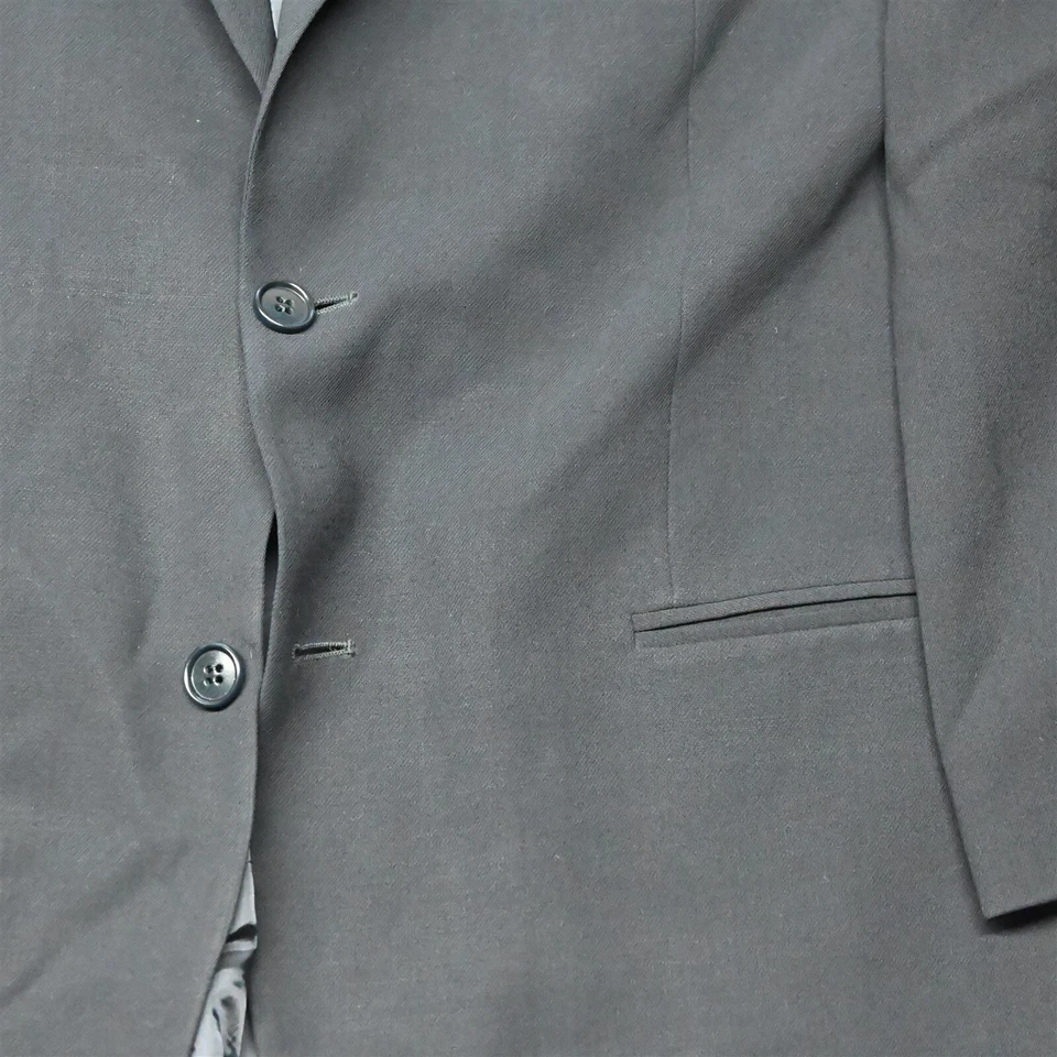 Vtg Emporio Armani 42S Navy Blue Wool Italy Old Money Suit Jacket Sport Coat - Image 3 of 4