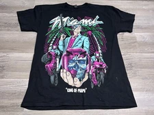 Ghost Racing Tony Montana King of Miami T-Shirt Neon Graphic Street Race Size M