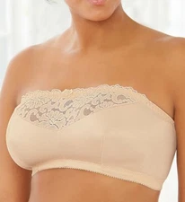 GLAMORISE Blush Complete Comfort Strapless Bandeau Bra, US 40 B/C/D, NWOT