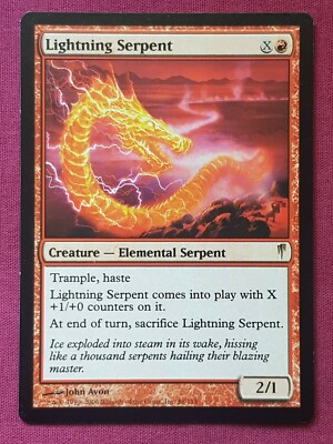 Magic The Gathering COLDSNAP LIGHTNING SERPENT red card MTG | eBay