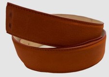 Salvatore Ferragamo Men's Orange Leather Belt Strap Size 38