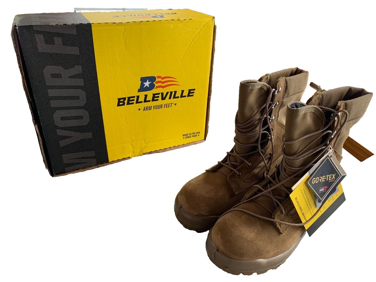 Belleville Flight Combat Leather Boots Mens 6 Womens 8 Extra Wide