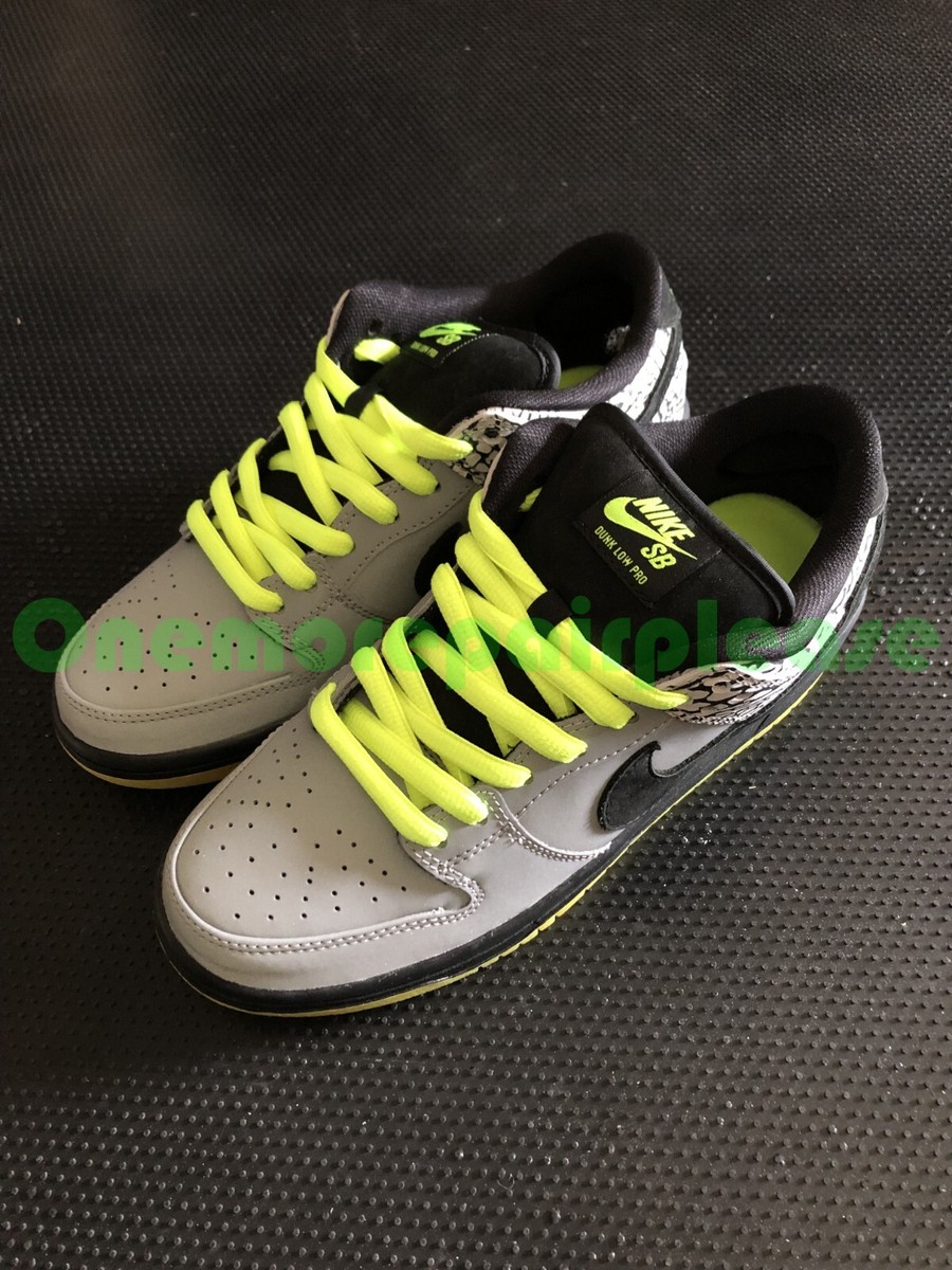 Nike SB Dunk Low Premium QS Metallic Silver Black Volt 504750-017