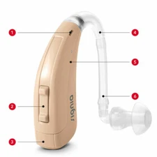 Signia/Siemens Fast P Moderate To Severe 4Channel BTE Hearing Aid+Extra Ear Hook