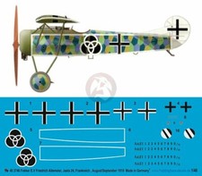 Peddinghaus 1/48 Fokker E.V D.VIII Markings Friedrich Altemeier Jasta 24 3746
