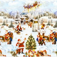 Tela Cerata Tovaglia di Natale K25A Angolare Rotondo Ovale