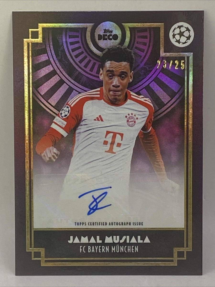 2023-24 TOPPS DECO JAMAL MUSIALA BAYERN MUNICH AUTO AUTOGRAPH #23 