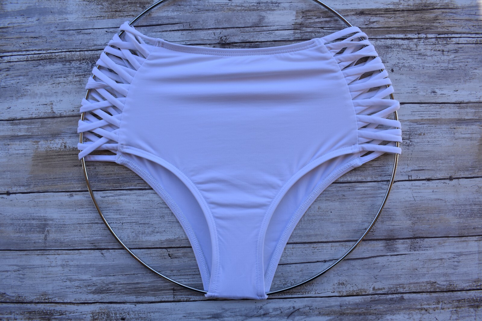 l space white bikini