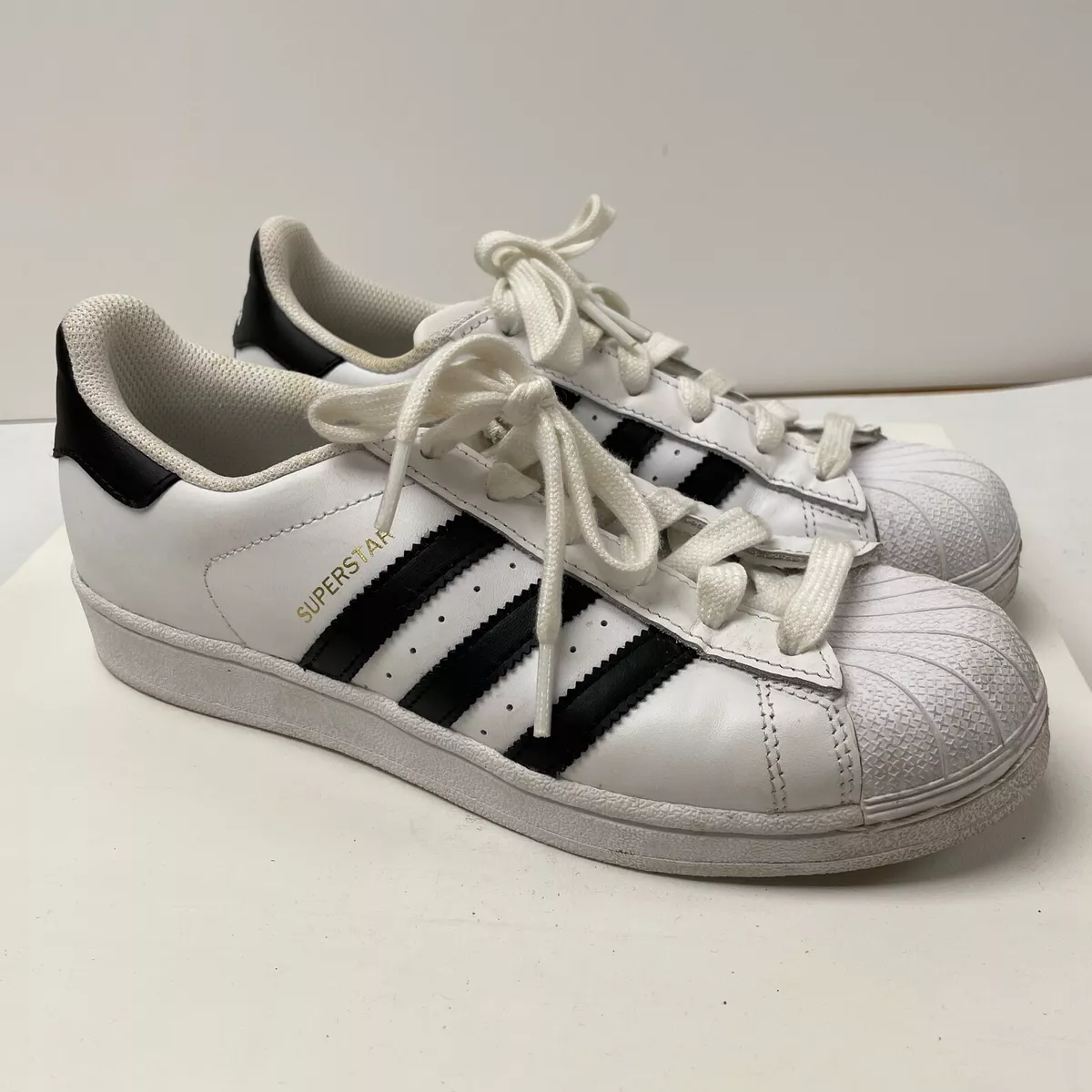 adidas, Shoes, Adidas Superstar Black And White Shell Toe Shoes Worn Once