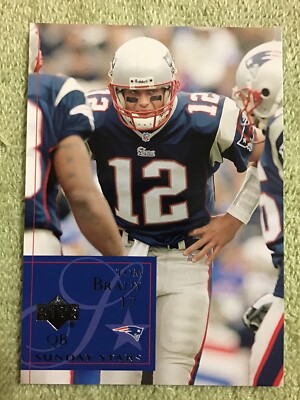 2002 Upper Deck TOM BRADY #195 Sunday Stars SP New