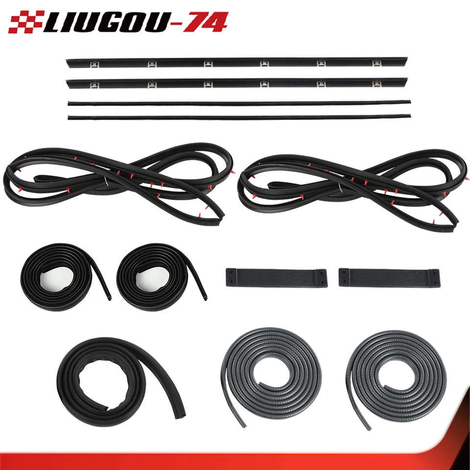 Fit For Suzuki Samurai SJ410 SJ413 Door Window Trim Molding Seal Garnish Whisker Foto 2 de 4