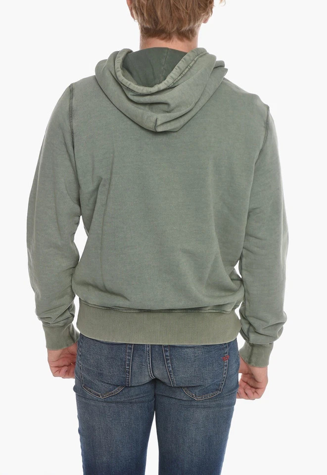 Diesel - Para hombre - Sudadera con capucha - Verde lavado - Talla: L - Diseñador - Totalmente nueva con etiquetas Foto 4 de 4
