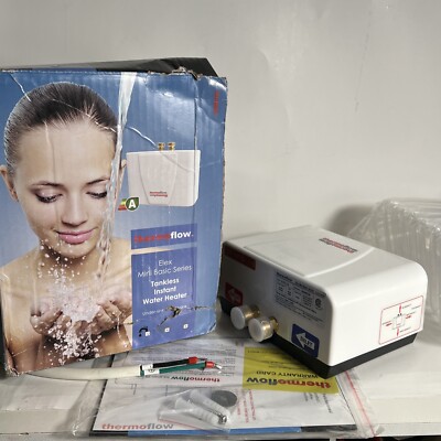 Thermoflow Elex Mini Basic Series White 3.5 L Tankless Instant Water Heater Used