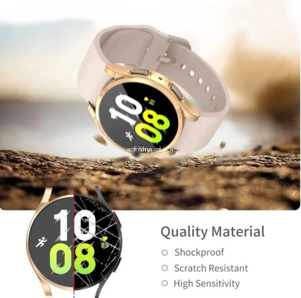 For Samsung Galaxy Watch 7 8 40/44mm Full Screen Protector Soft Case Cover Case - Image 3 of 4