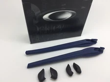 AUTHENTIC OAKLEY FLAK 2.0 EAR SOCKS & NOSE PADS KIT DARK NAVY BLUE NEW!
