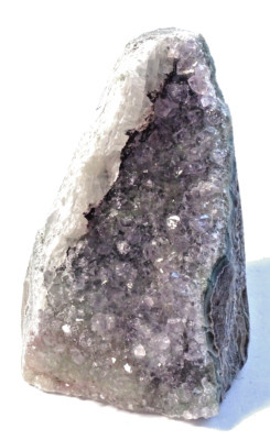 LOVELY SMALL AMETHYST GEODE  - 8.0 x  4.5 cms 209 grams - third eye - BRAZIL #Y