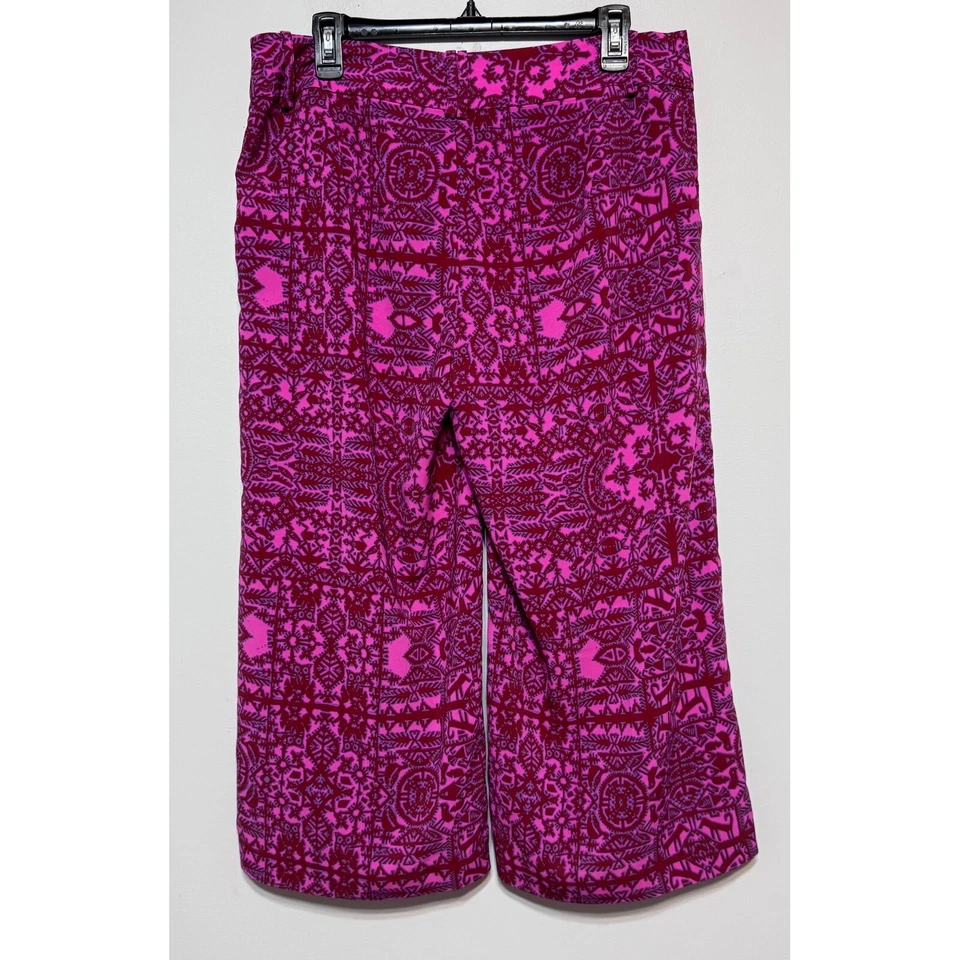 Calça Coldwater Creek Dopamina Boho Fada Perna Larga Tamanho 10 Caprichosa - Imagem 4 de 4