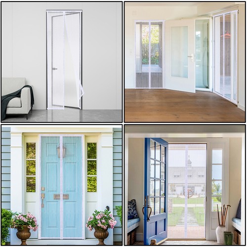 Magnetic Screen Door Mesh Curtain Automatic Closing Anti Bug Mosquito Hands Free - Picture 54 of 54