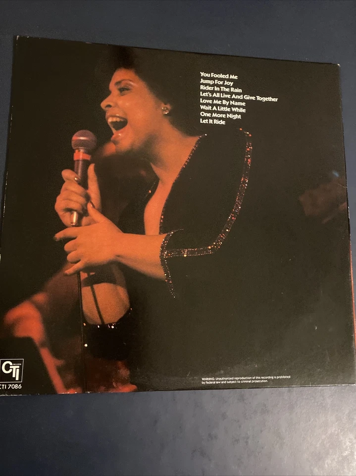 Patti Austin Live At The Bottom Line Album LP Record Vinyl CTI 7086 - Image 2 of 4