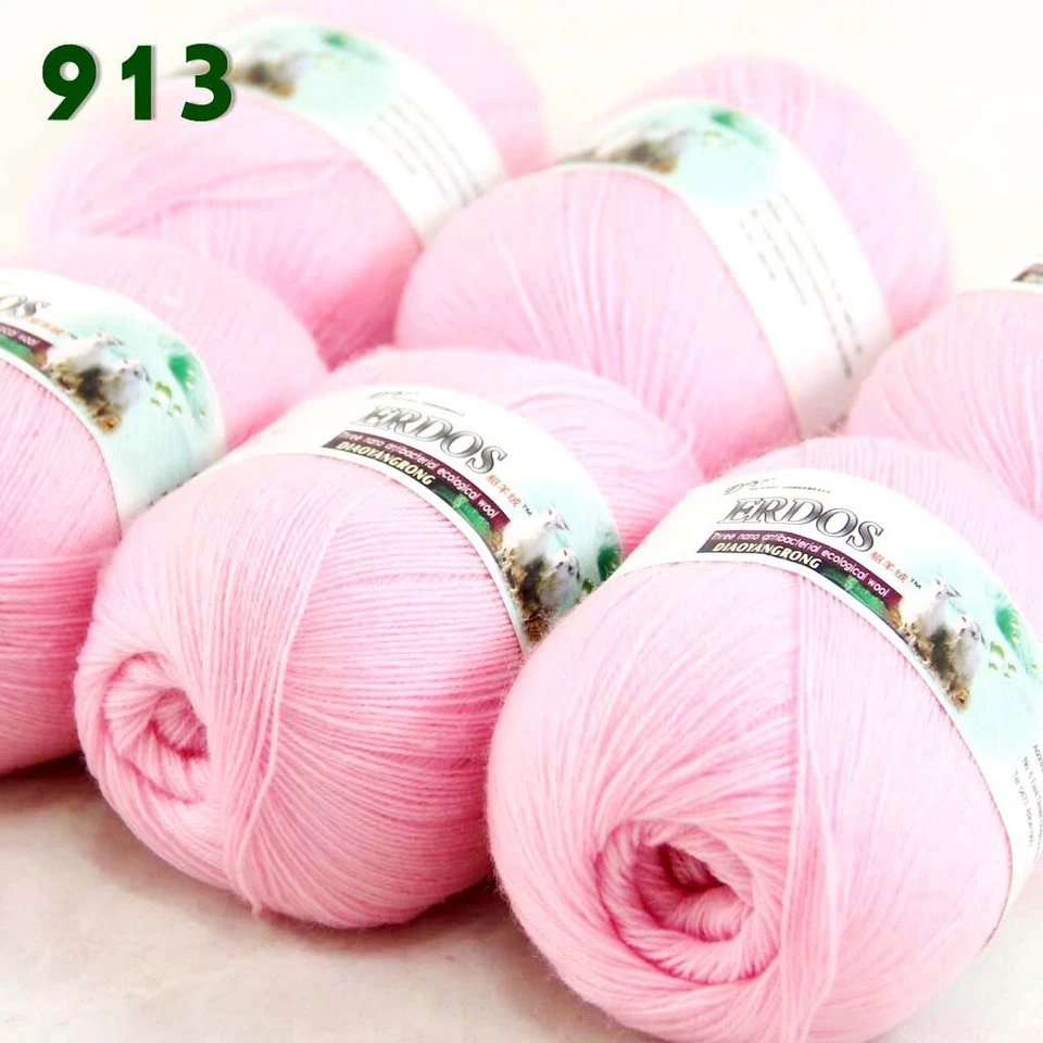 Sale 6 Skeinsx50g LACE Soft Acrylic Wool Cashmere hand knitting Crochet Yarn 913 - Image 2 of 4