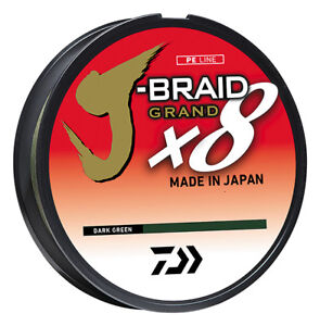 Daiwa J Braid Grand X8 Dark Green Braided Fishing Line W Izanas Fiber Ebay