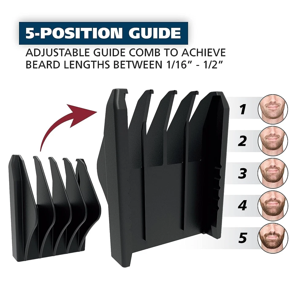 WAHL 5537-420 Bigote Barba Nariz y Oreja Pelo Juego de Recortadora de Viaje a Batería Foto 3 de 4