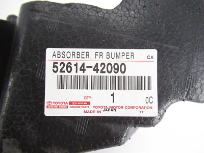 Genuine OEM Toyota 52614-42090 Front Bumper Energy Absorber 2014
