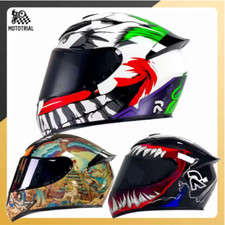 🏍️ Casco Moto Integrale Racing DOT/ECE | Motocross Street Touring Flip Up