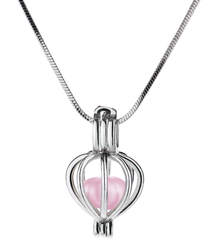 Schutzengel Wunschperle Muschel Perle mit Kette Halskette Engel-Anhänger - Bild 2 von 4