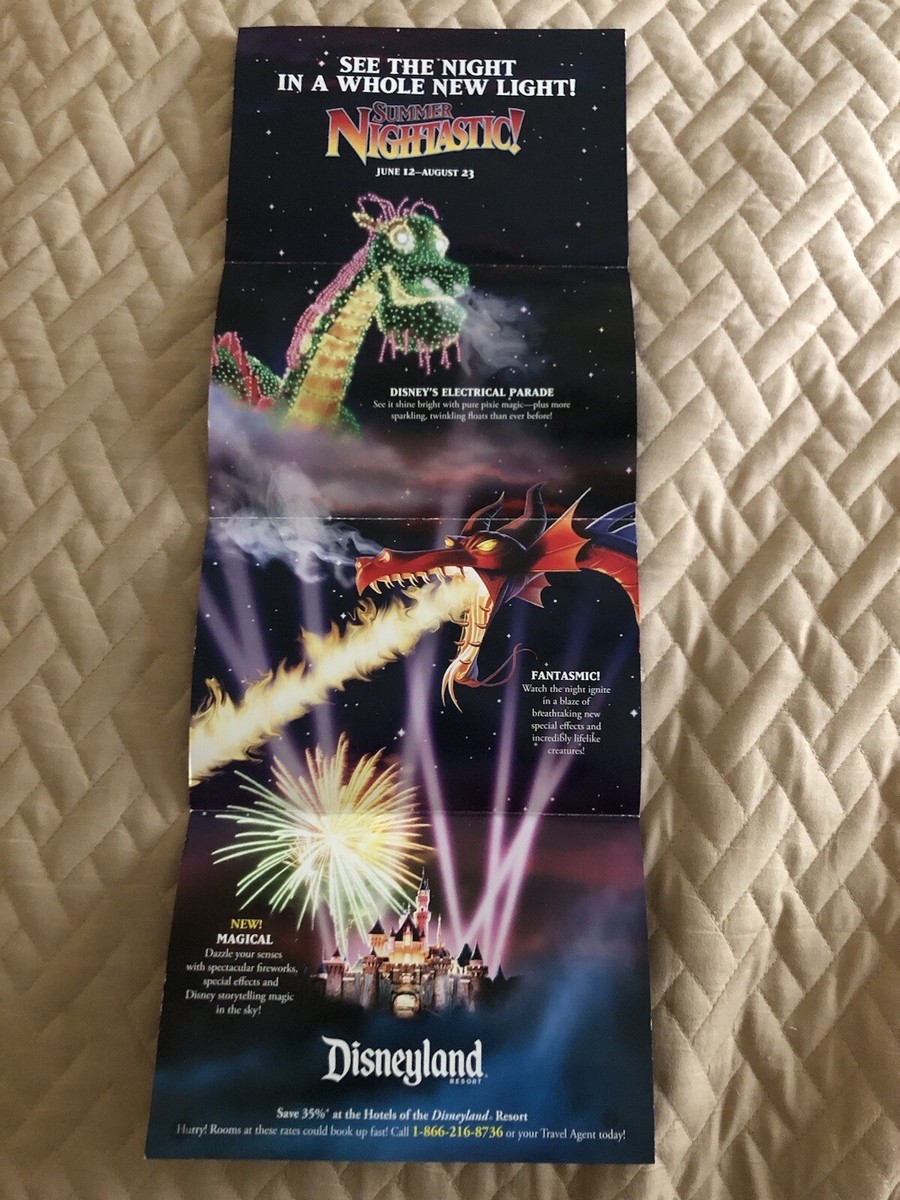 2009 Disneyland Amusement Park Flyer Brochure Summer