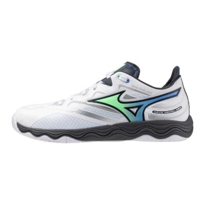 MIZUNO Wave Medal NEO 81GA2325 31 weiß grün dunkelgrau Breite 2E Tischtennis