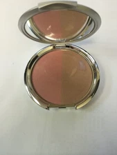 Kirkland by Borghese natural Pink Blush duo powder+ free FACE BRUSH