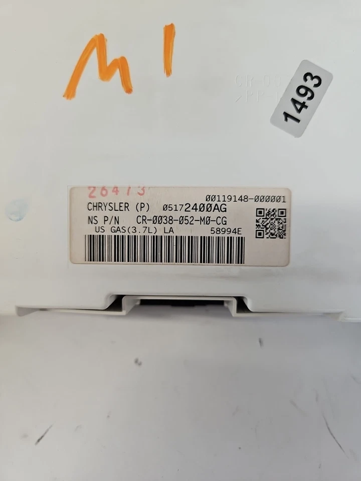 Cuadro de instrumentos velocímetro Grand Cherokee Commander 08 medidores 162.666 millas Foto 3 de 4