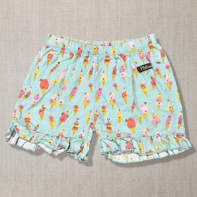 Platinum by Matilda Jane Ice Cream Cone Ruffle Shorts Girls Size 4 Aqua