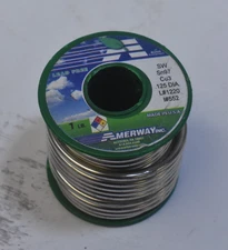 Amerway 1lb Spool SN97 .125" Dia Lead Free Solder Solid Wire L#1220 I#552