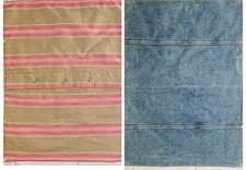 Nautica Seaward Denim/Red Tan Stripe Standard Size Pillow Sham 100 Cotton